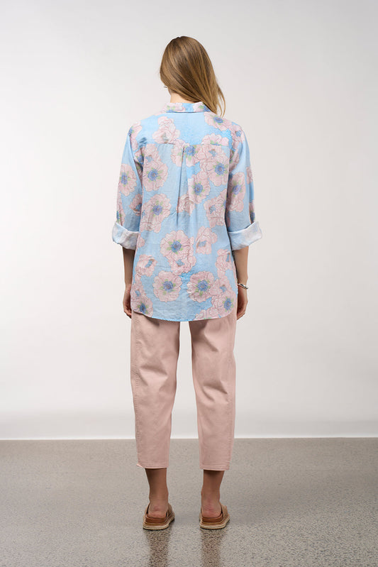 Poetic Shirt / Eggshell Multi