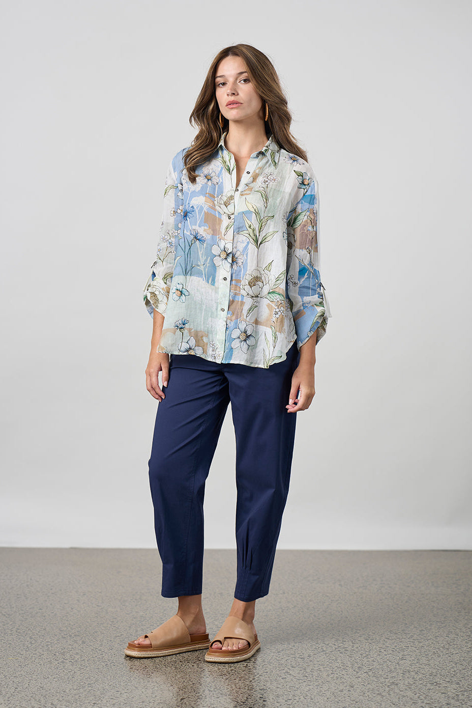 Melody Shirt / Sage Multi