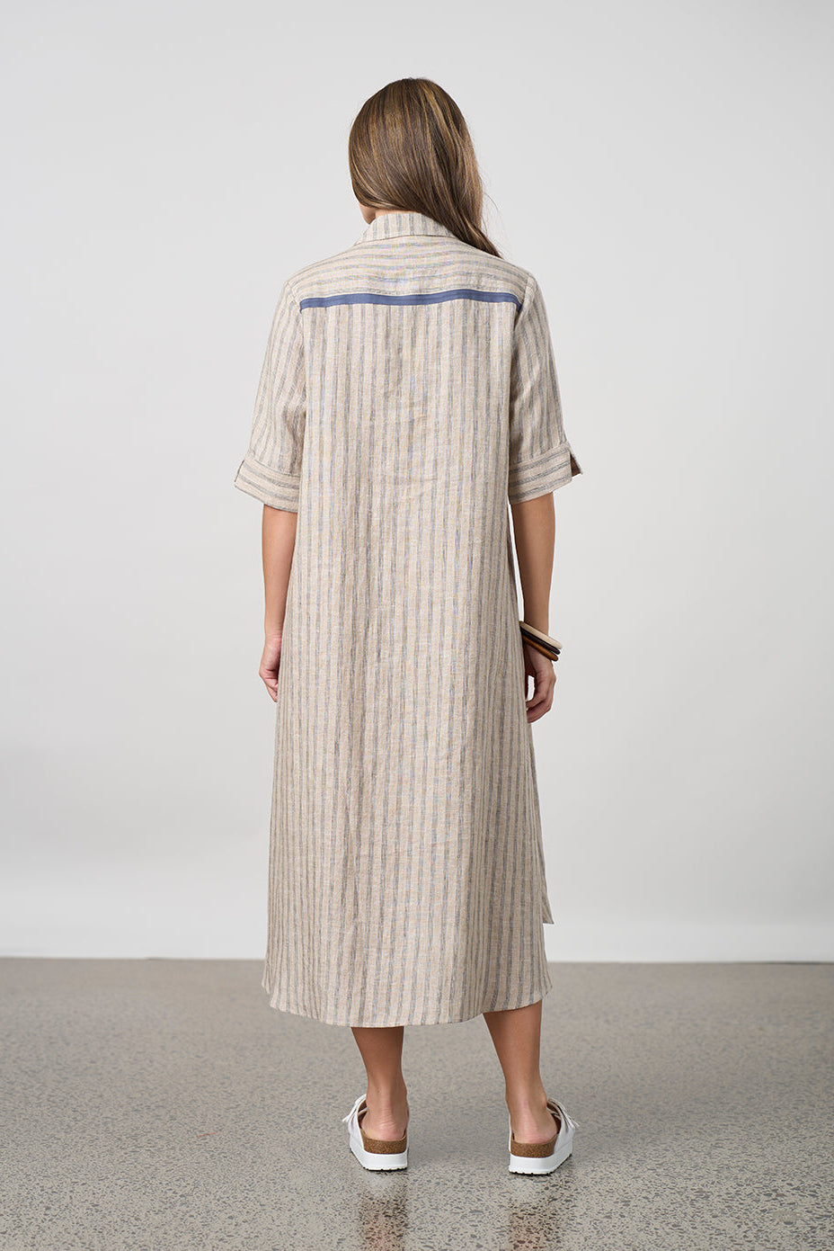 Interval Shirt Dress / Pumice