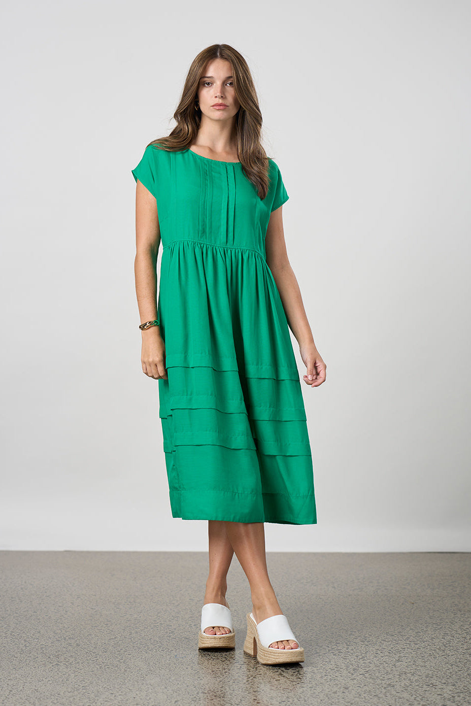 Parallel Dress / Emerald