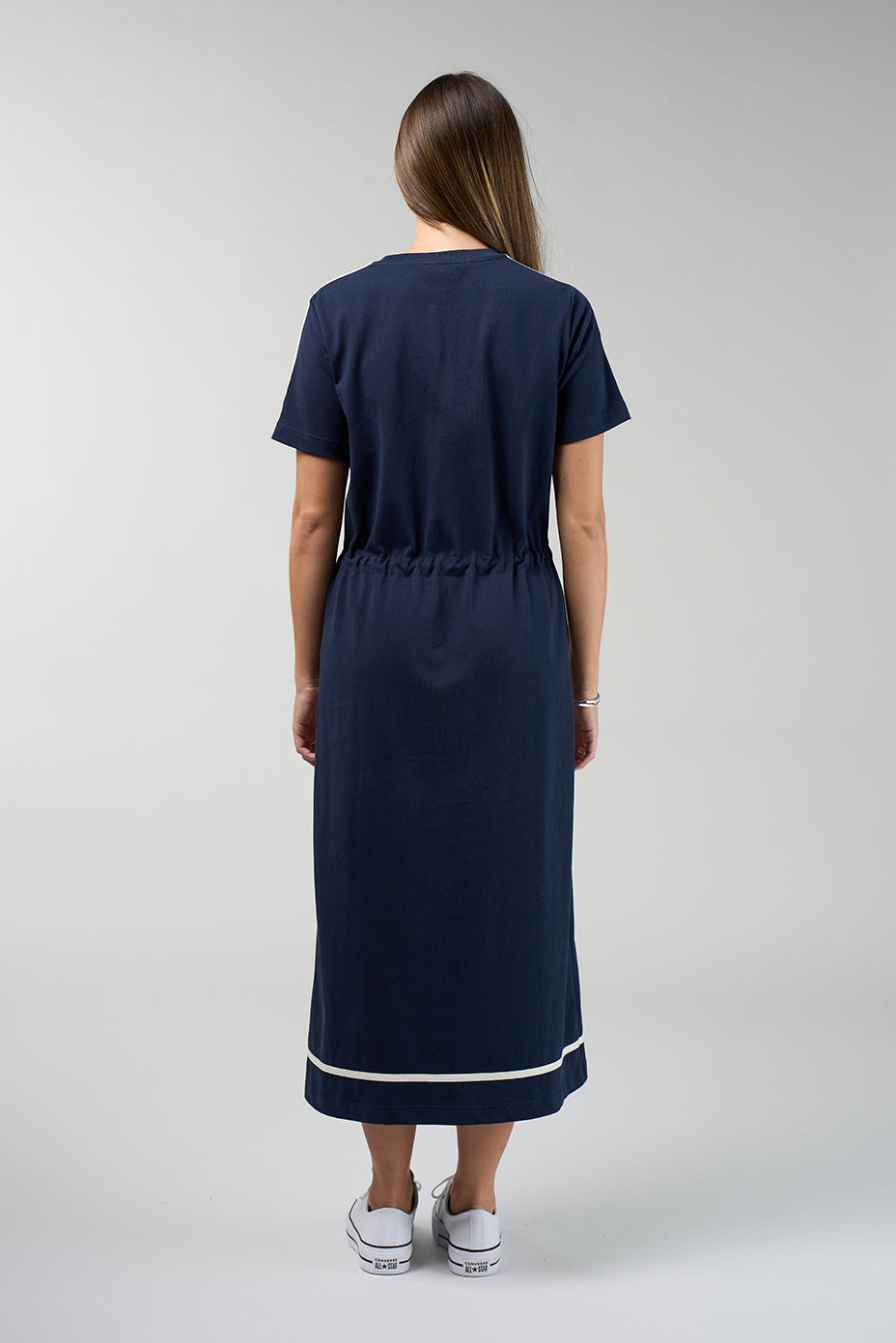 Contour Dress / Navy-Blush