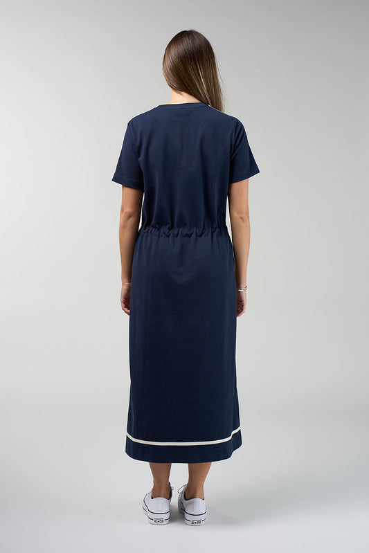 Contour Dress / Navy-Blush