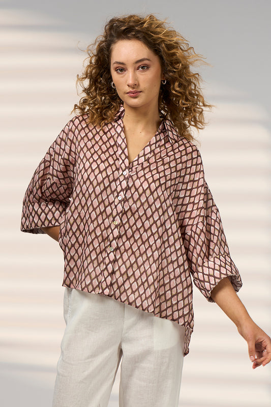 Double Up Shirt / Blush Multi