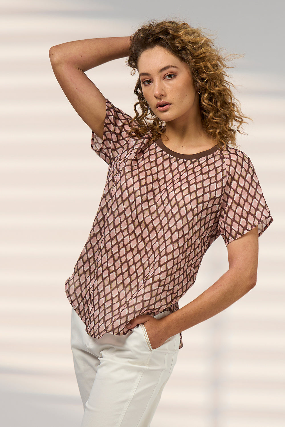 Double Up Tee / Blush Multi
