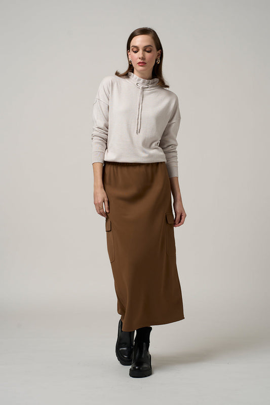 Cipher Skirt / Cocoa