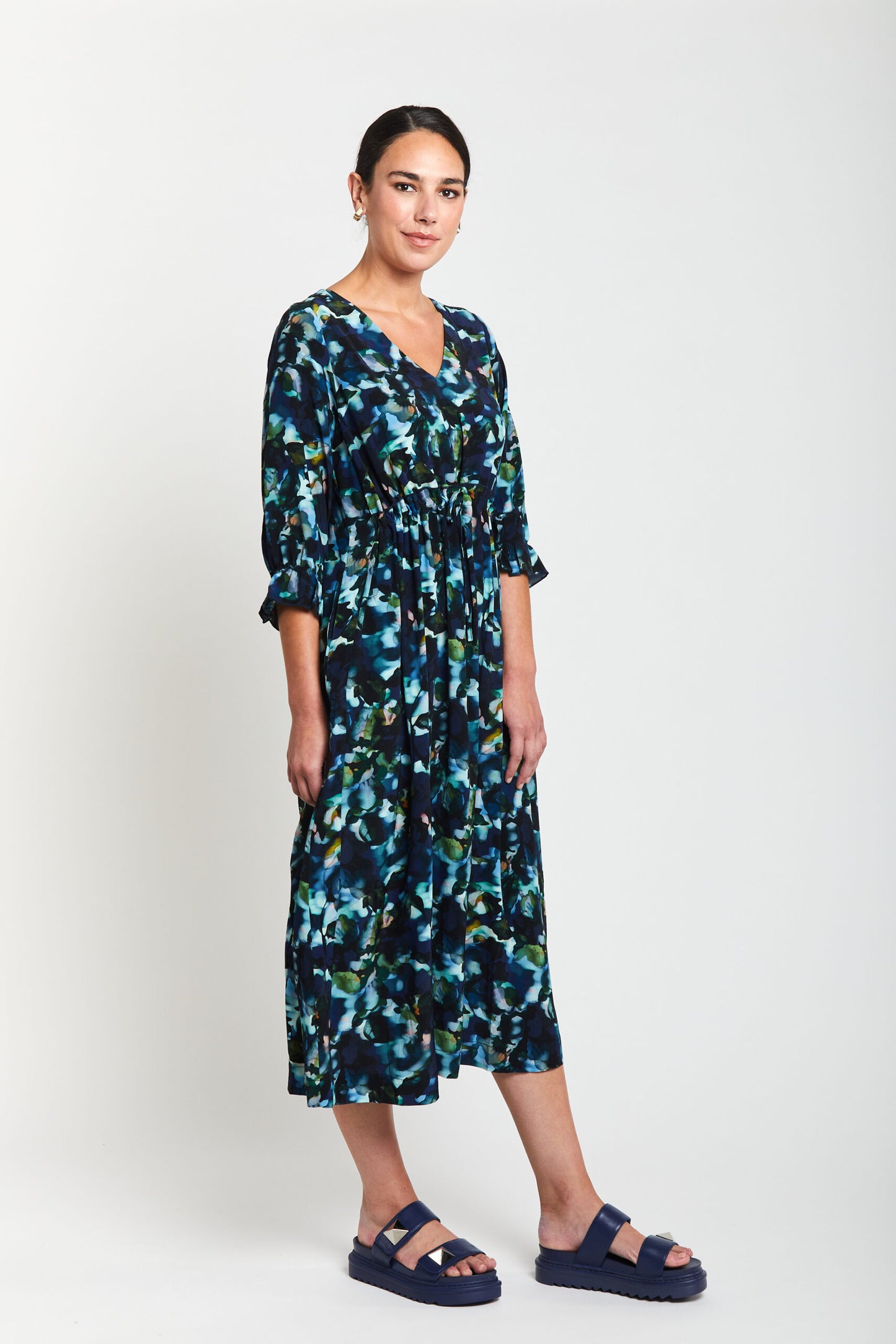 Troubled Water Shift Dress / Multi