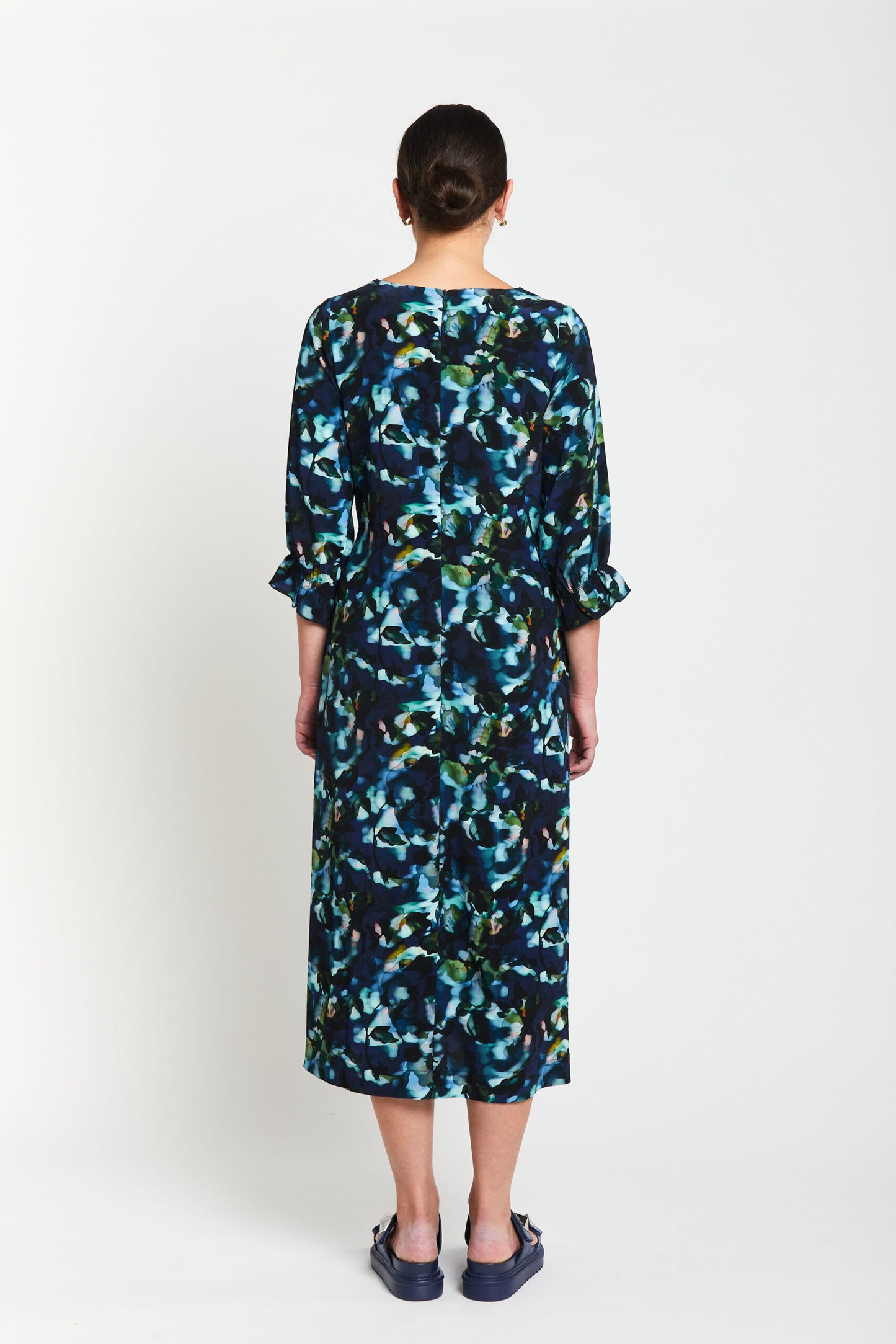 Troubled Water Shift Dress / Multi