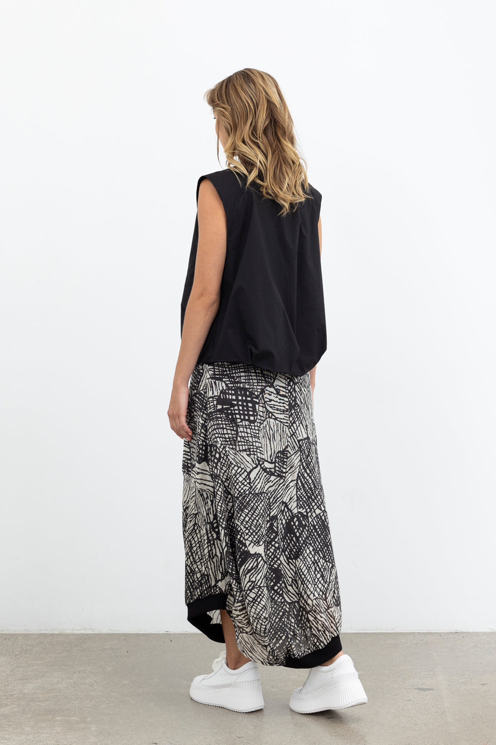 Pixelated Pattern Skirt / Print