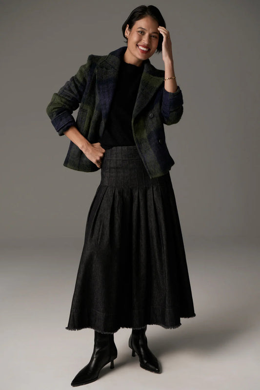 Nashia Pea Coat / Khaki-Ink