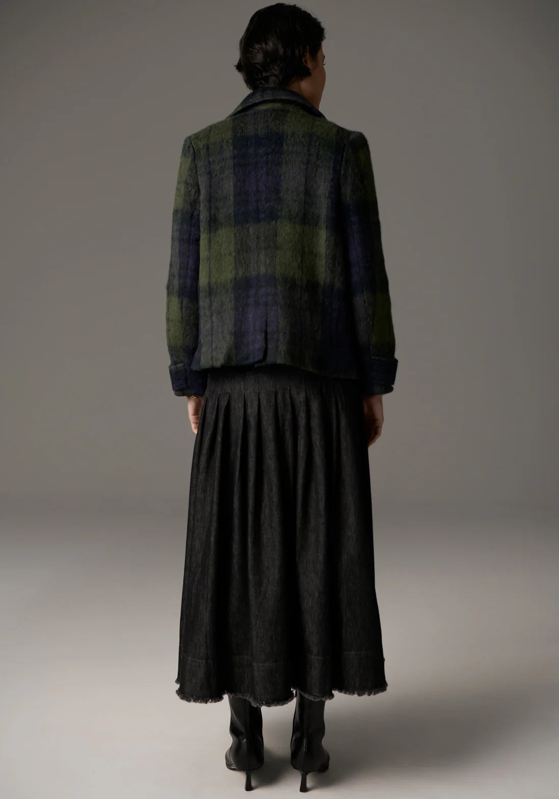 Nashia Pea Coat / Khaki-Ink