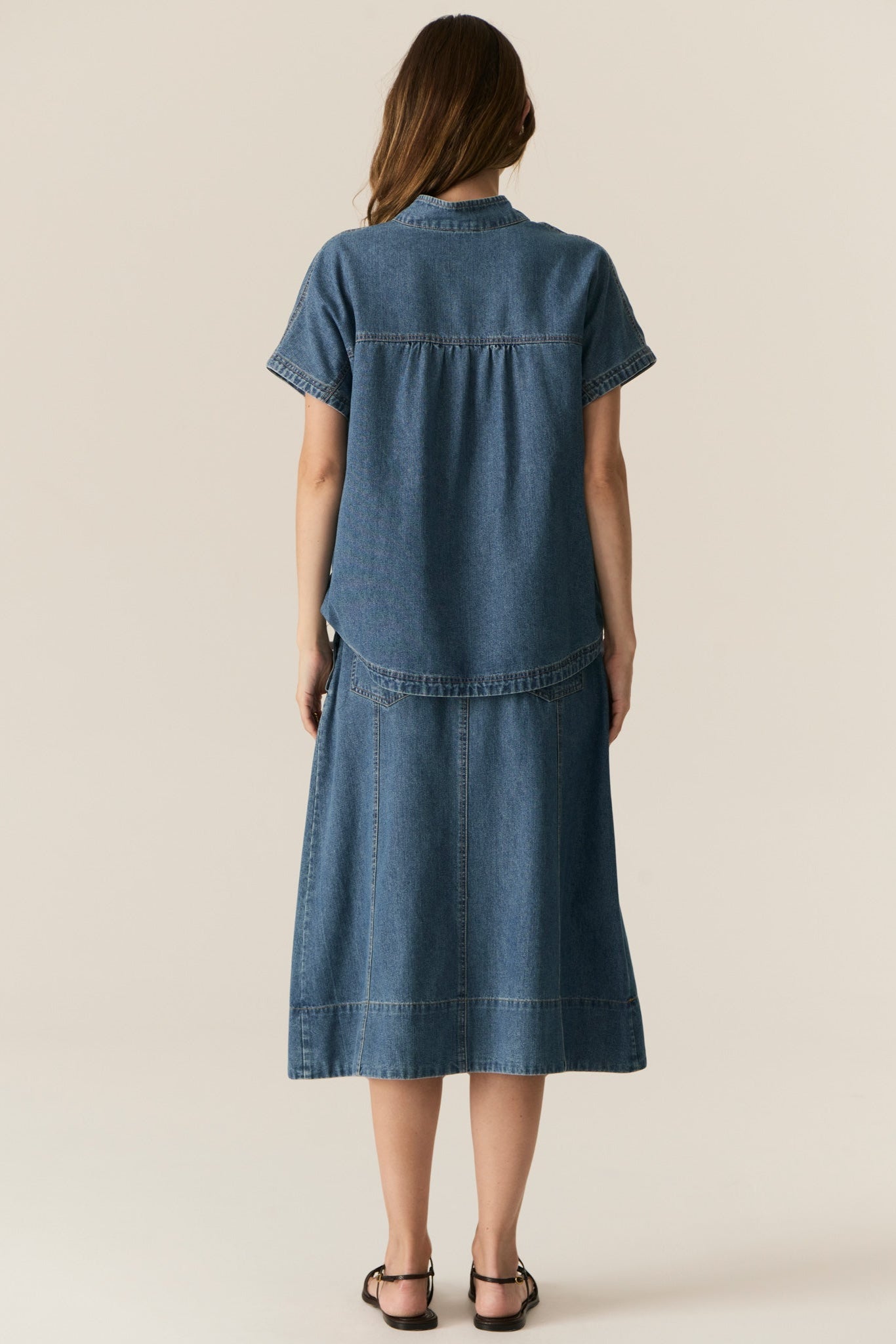 Carsen Skirt / Light Wash