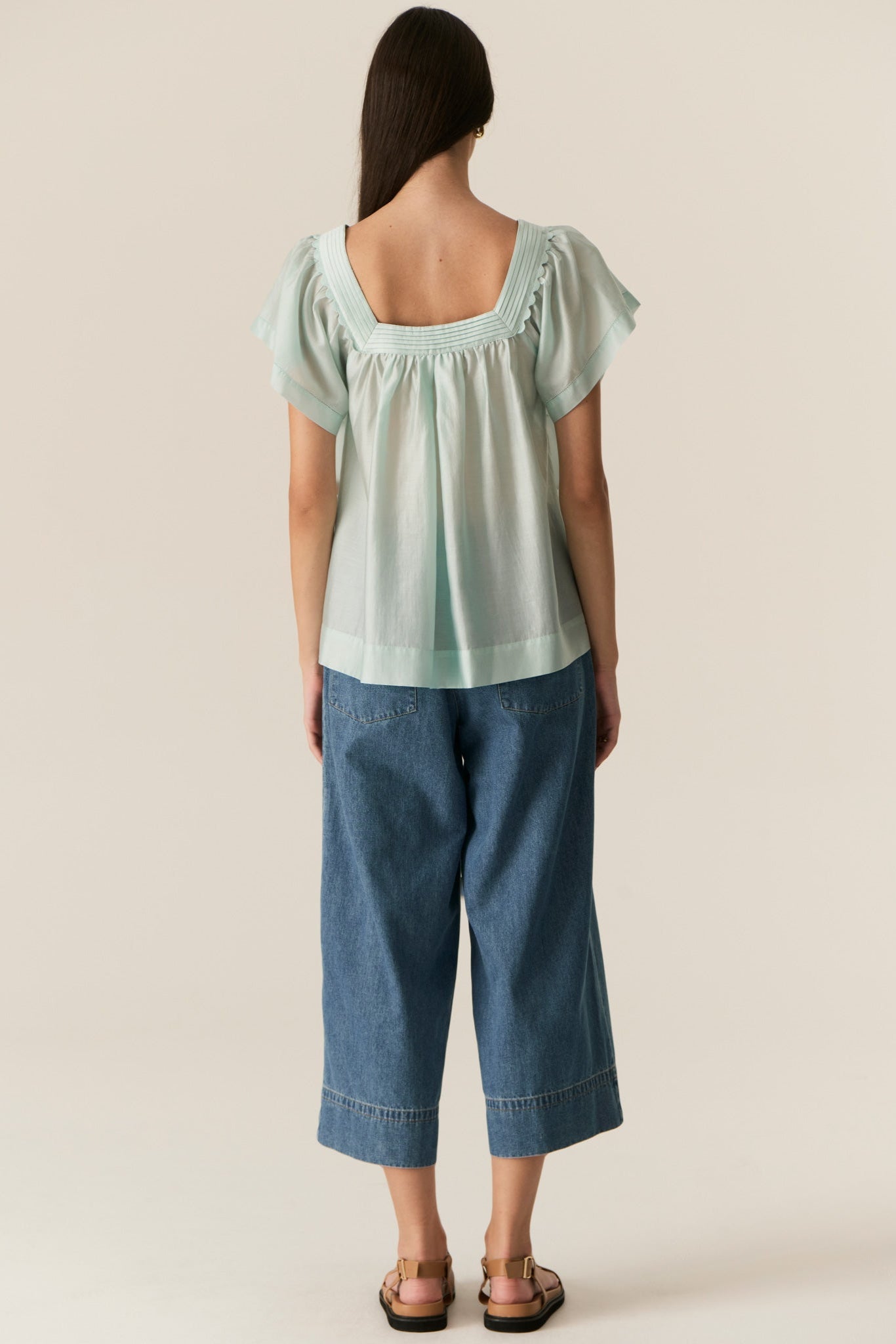 Carsen Crop Pant / Light Wash