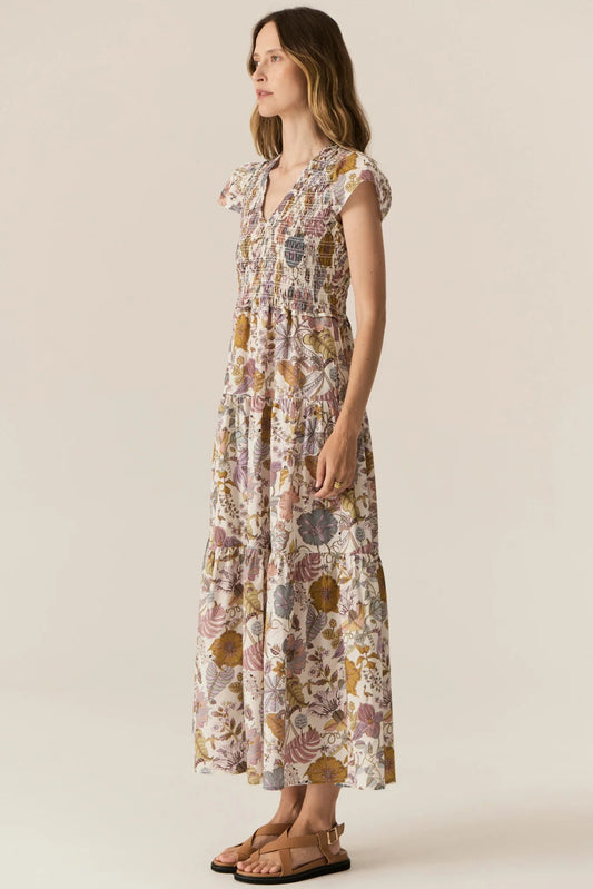 Marla Shirred Dress / Marla Print