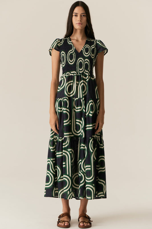 Alter Shirred Dress / Ink Alter