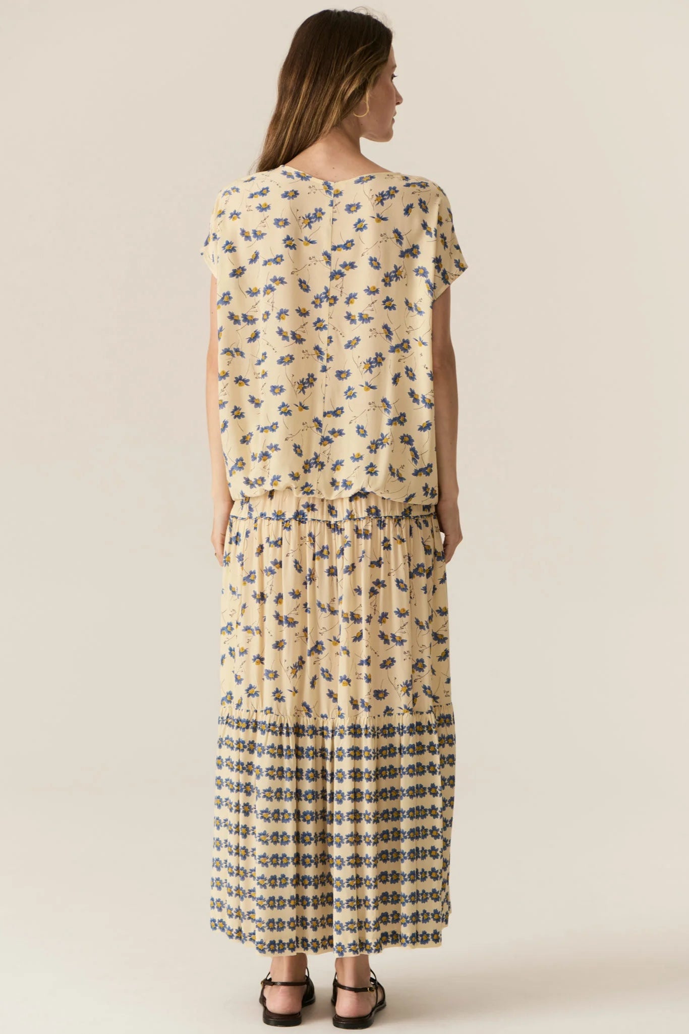 Lienne Drawcord Top / Lienne Print
