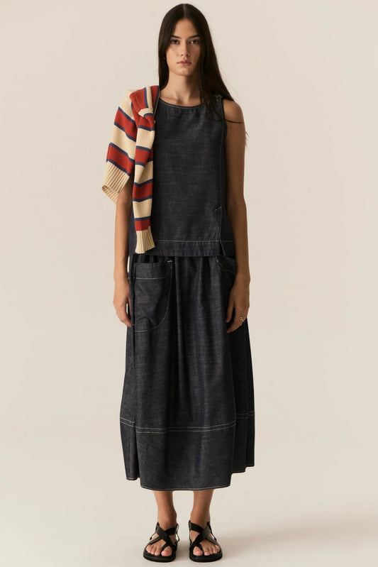 Avrid Skirt / Chambray