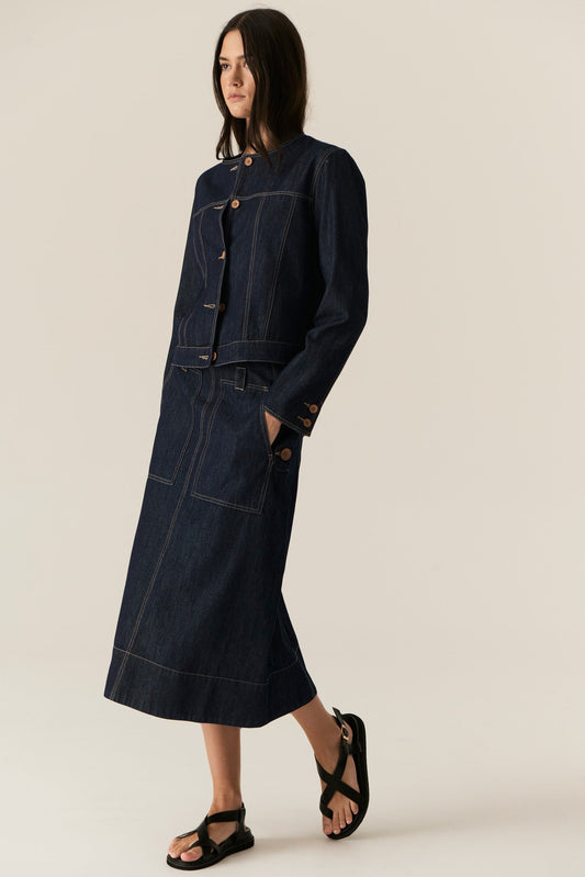 Carsen Denim Jacket / Dark Wash