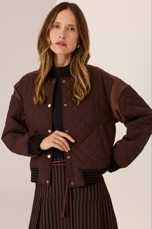 Cassidy Varsity Jacket / Choc-Choc