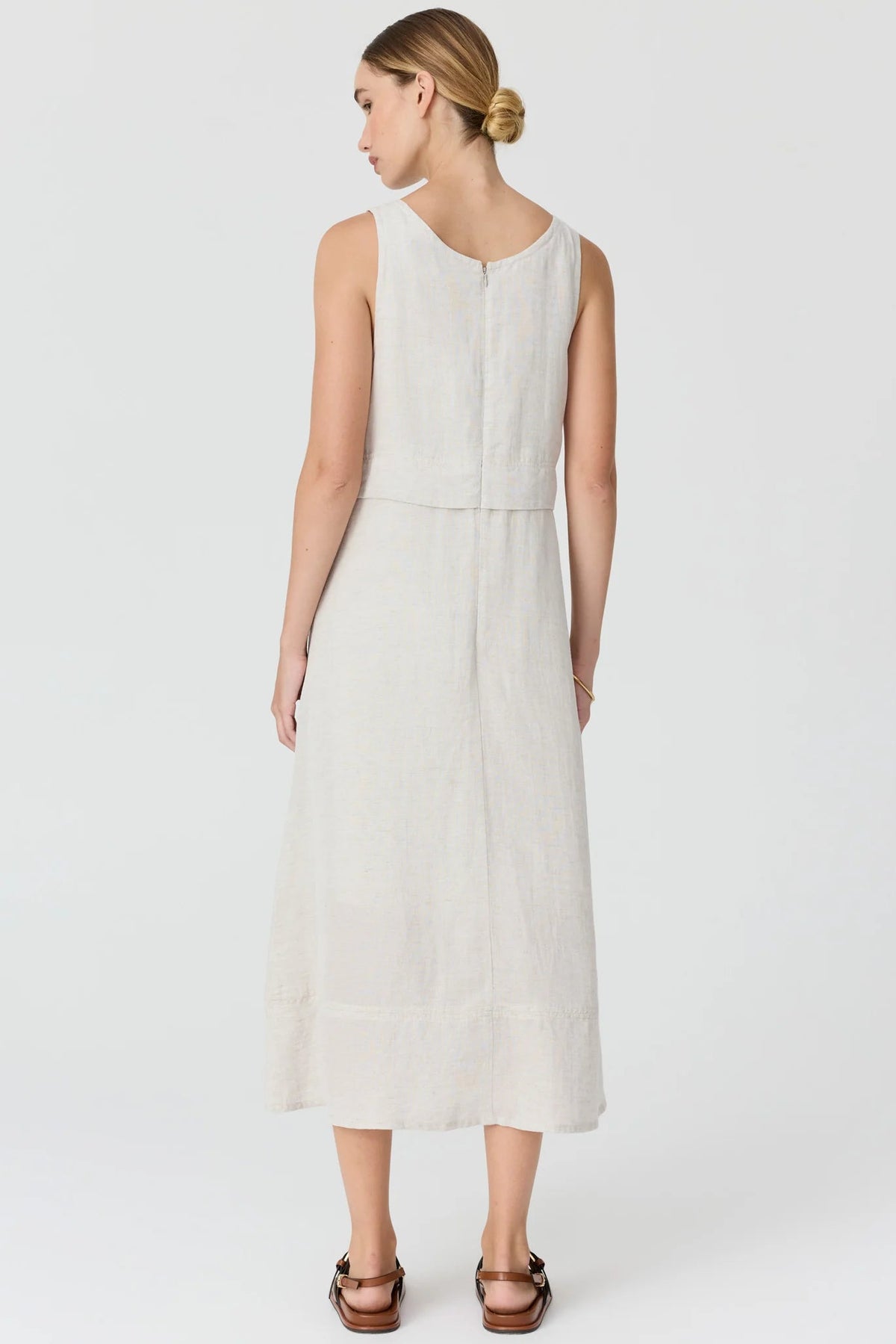 Frankie Double Layer Dress / Natural
