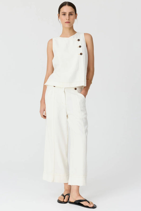Anise Crop Pant / Chalk