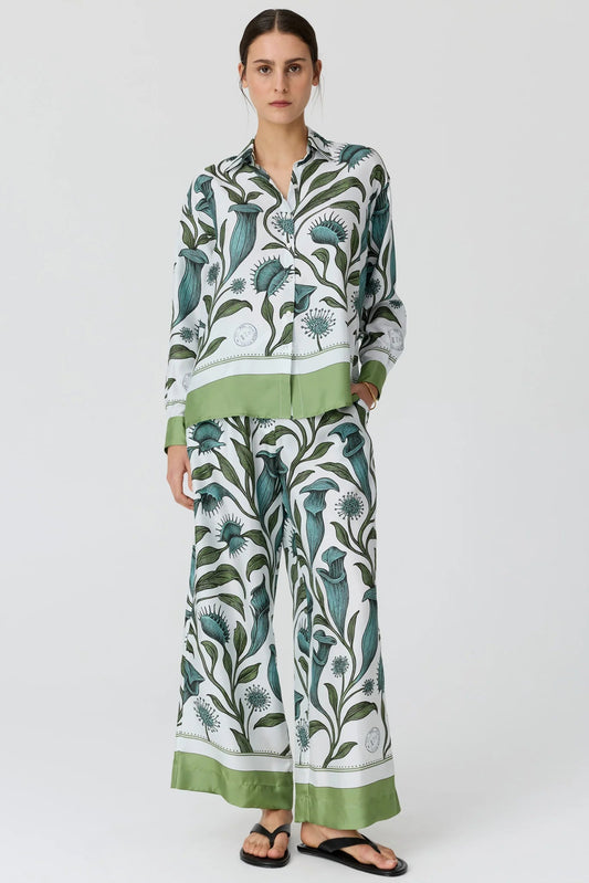 Linne Pant / Linne Border Print