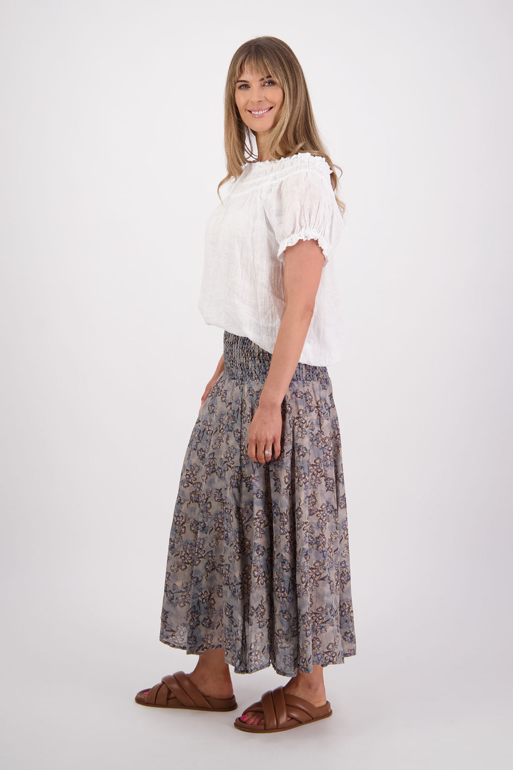 Pandora Skirt / Denim Daisy
