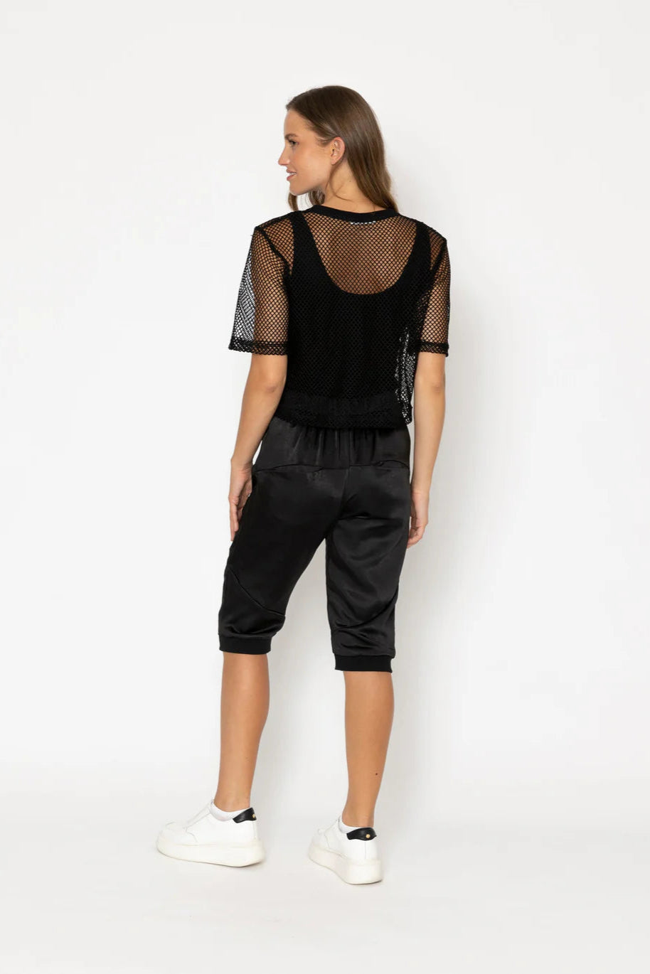 Arrow Mesh Top/Black