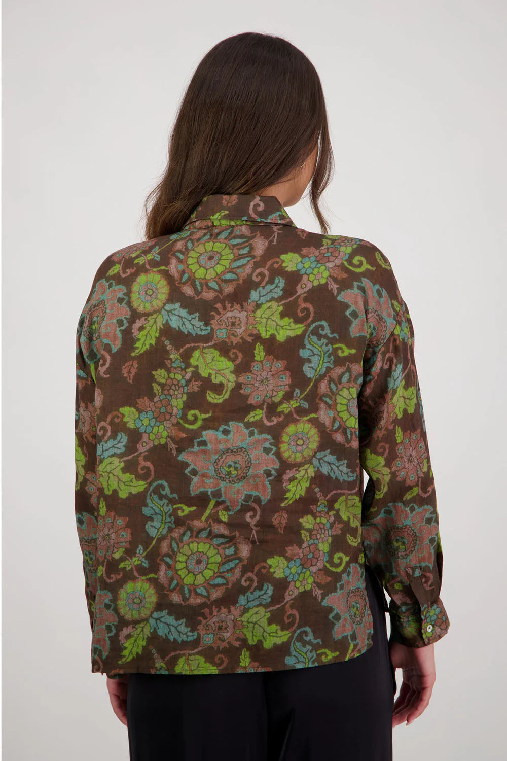 Ripley Shirt / Brown Floral