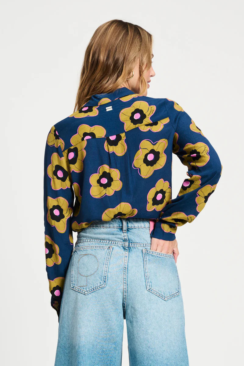 Mila Fleurs Parfaites Blouse / Blue