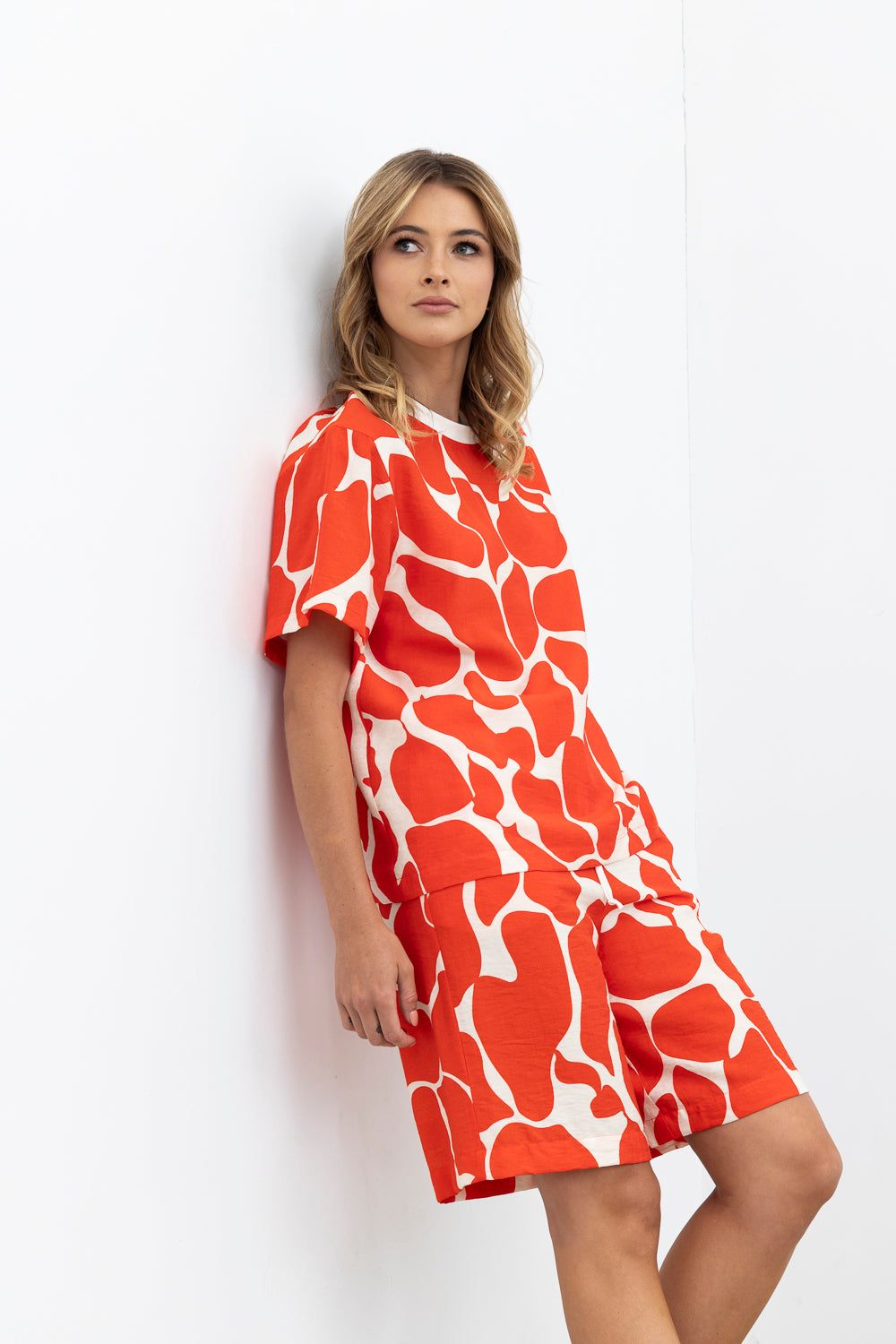 Stop Motion Top / Red Print