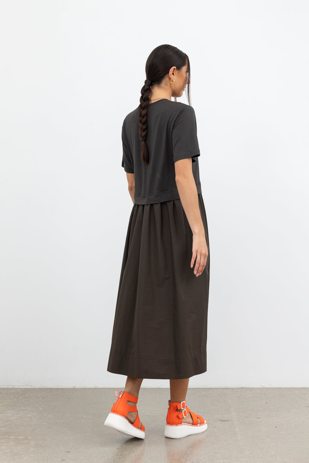 That Way Dress / Olive-Black Trim