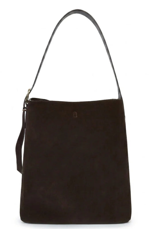 Tobi Tote/Chocolate Suede
