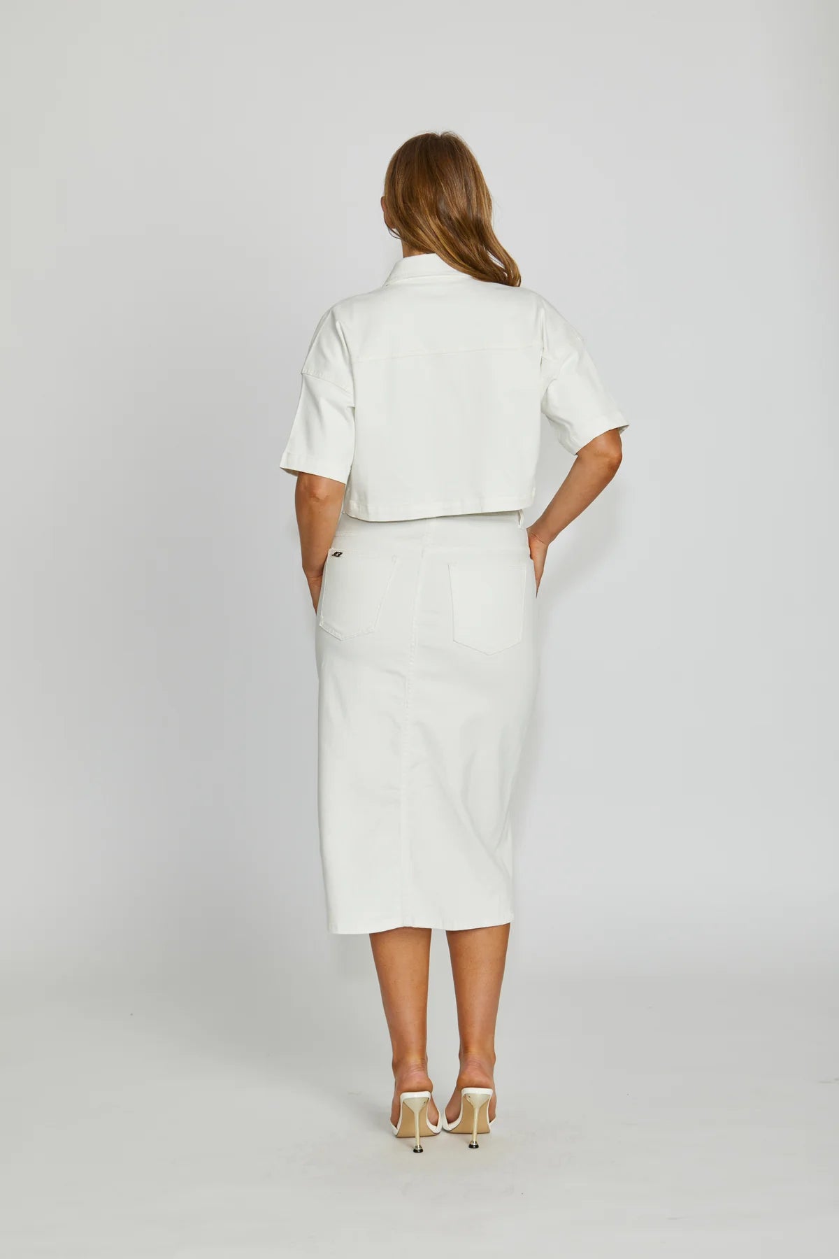 Troy Boxy Shacket / Milk