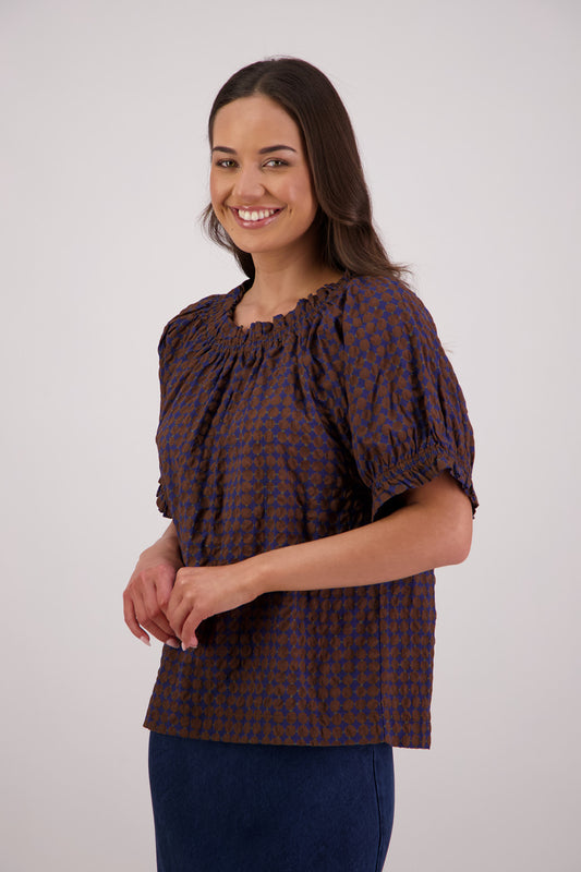 Tammy Top / Brown-Ink