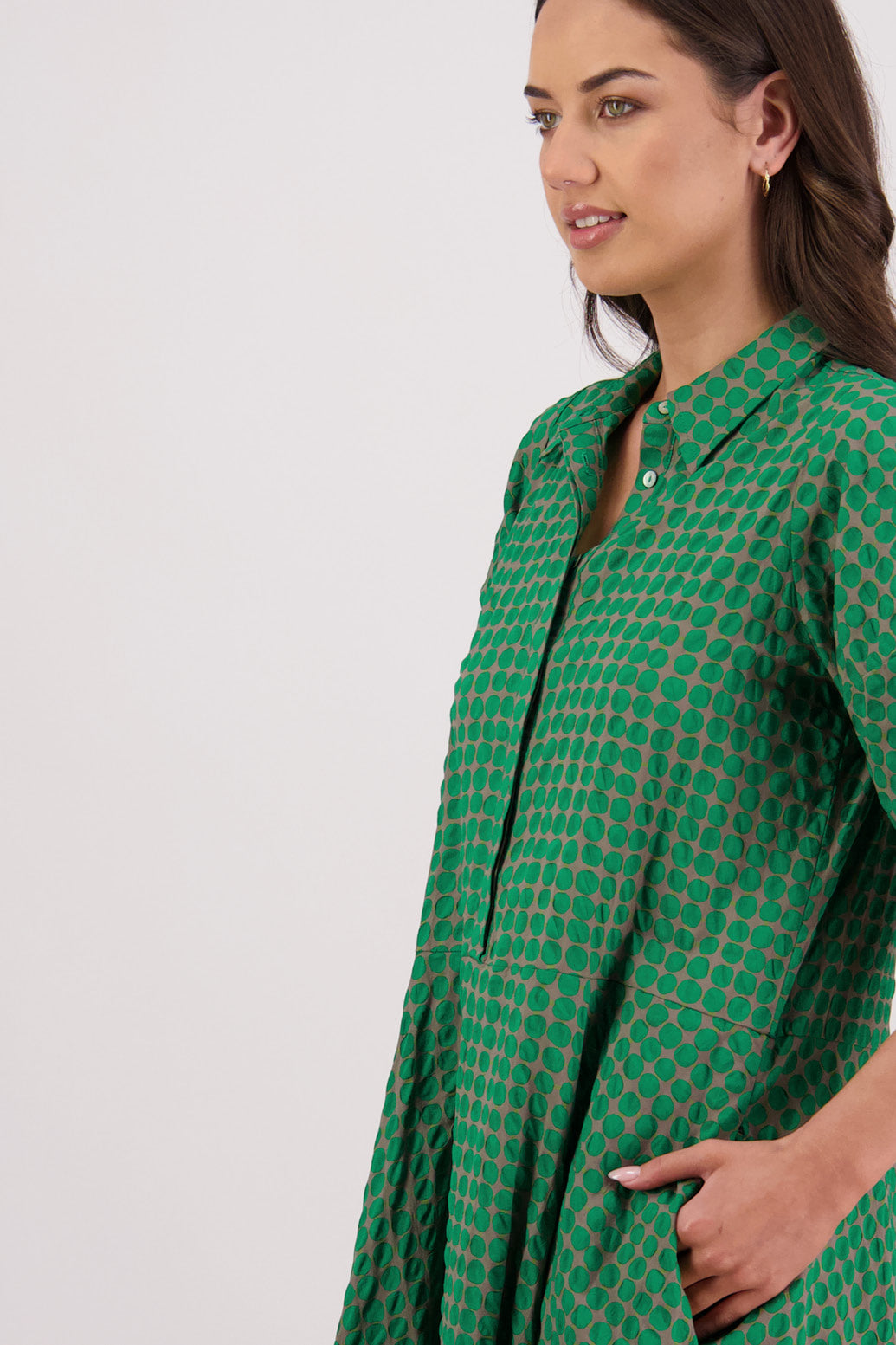 Tatum Dress / Grey-Green