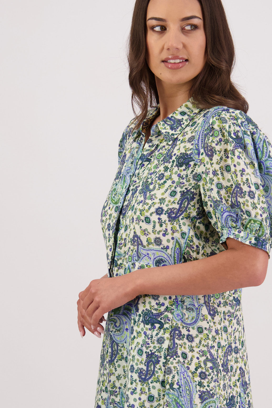 Thelma Dress / Blue Paisley