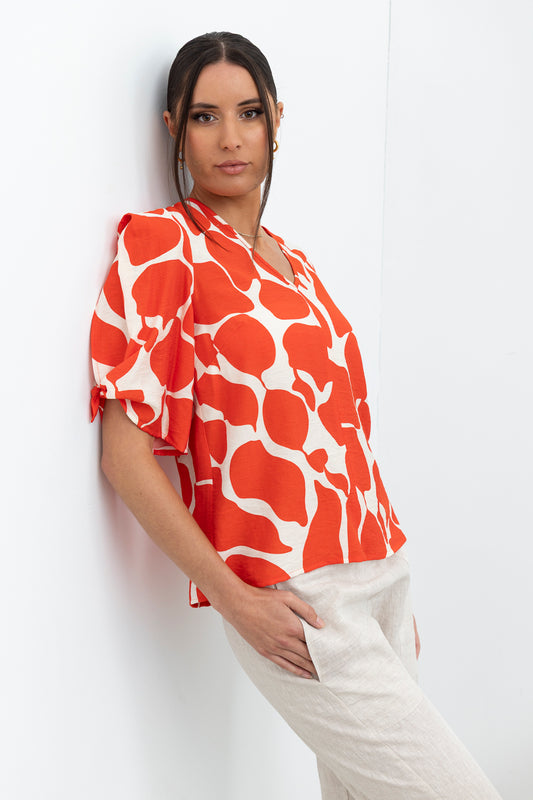 Vision Top / Red Print