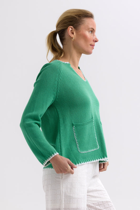 Hand Work Trim A-Line / Apple