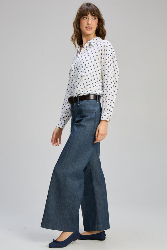 Spotty Shirt Esntl / Sportino Navy