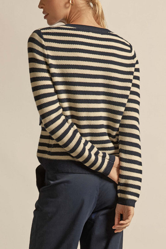 Camber Knit / Midnight Cream Stripe
