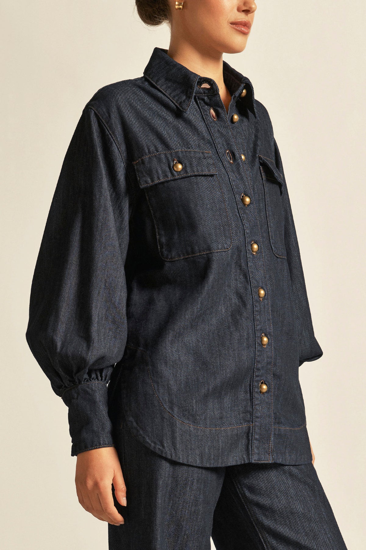Crest Top / Dark Denim
