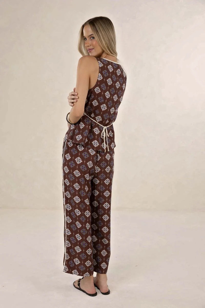 Vintage Tales Pant / Choc-Cream