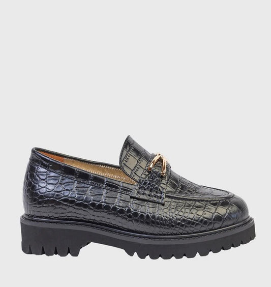 Manea Loafer/Black Croc
