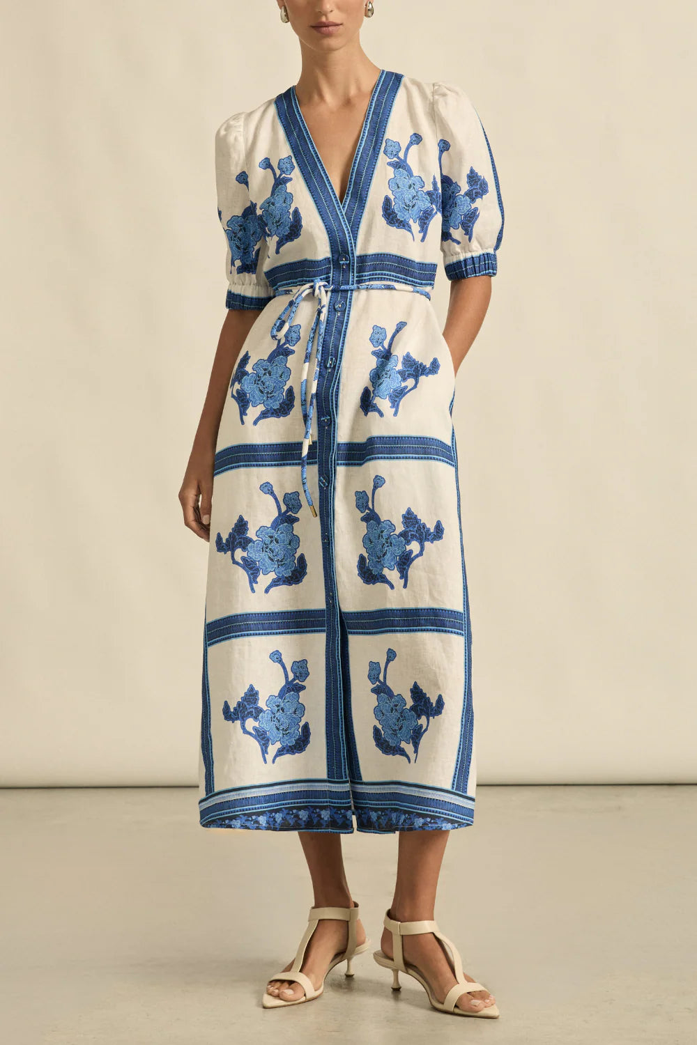 Portrait Dress / Azure Collage