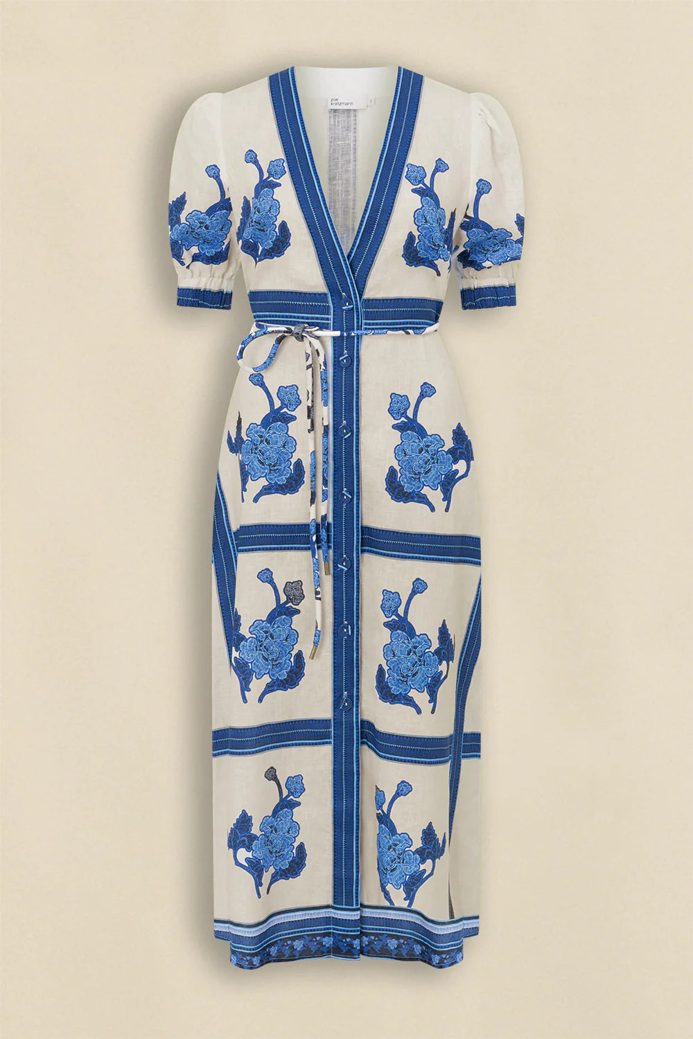 Portrait Dress / Azure Collage