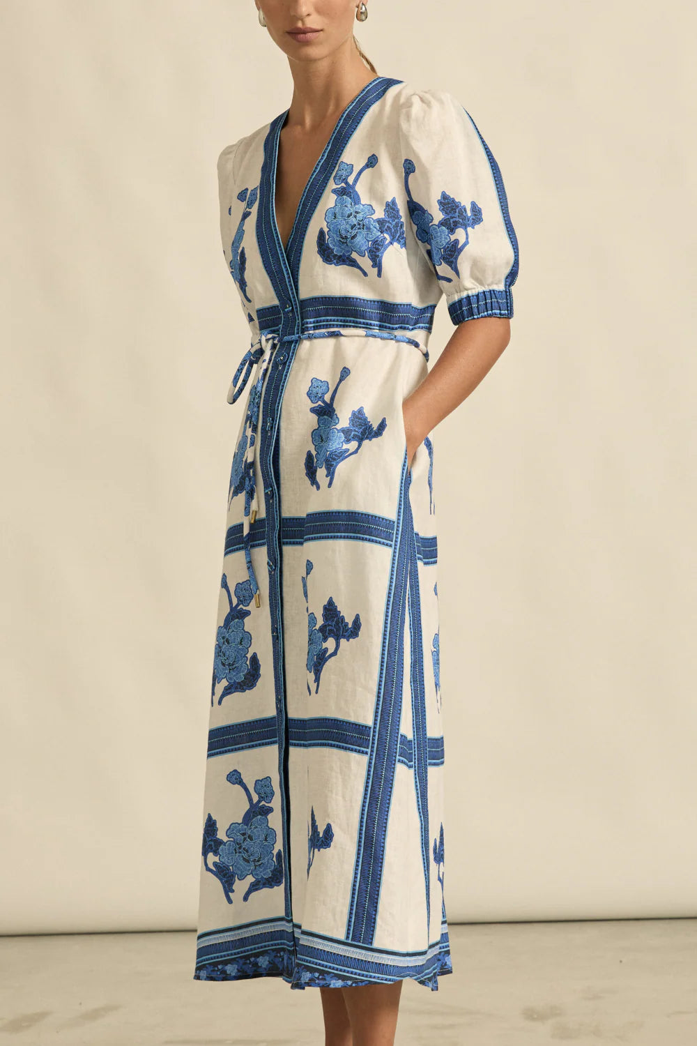 Portrait Dress / Azure Collage
