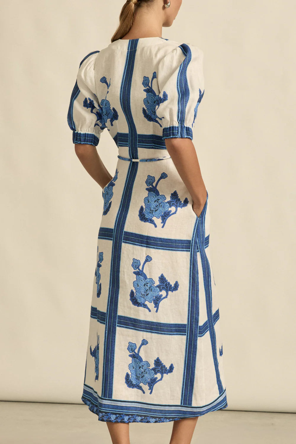 Portrait Dress / Azure Collage