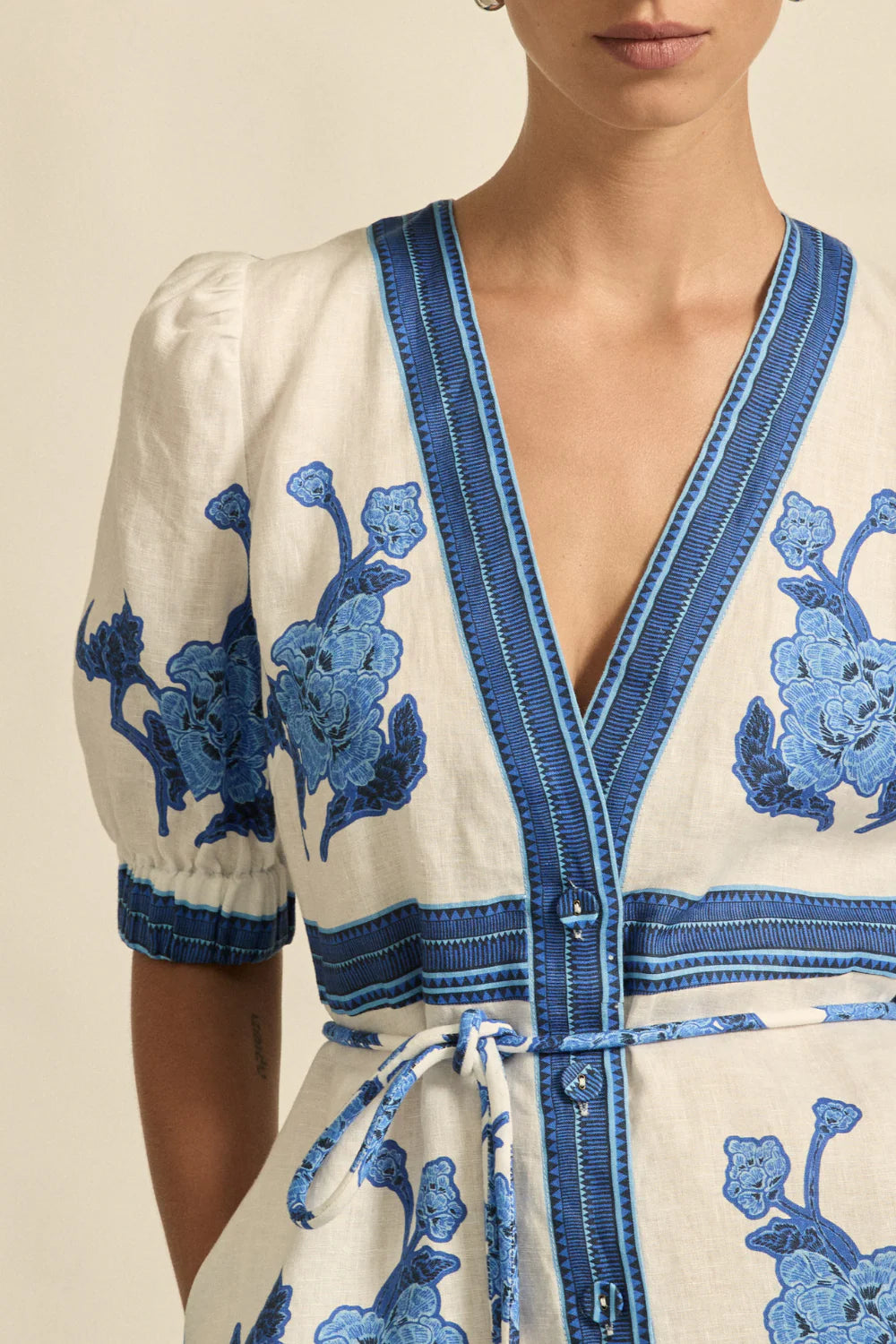 Portrait Dress / Azure Collage