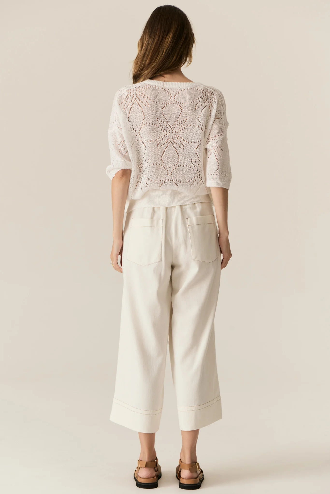 Carsen Crop Pant / Ecru