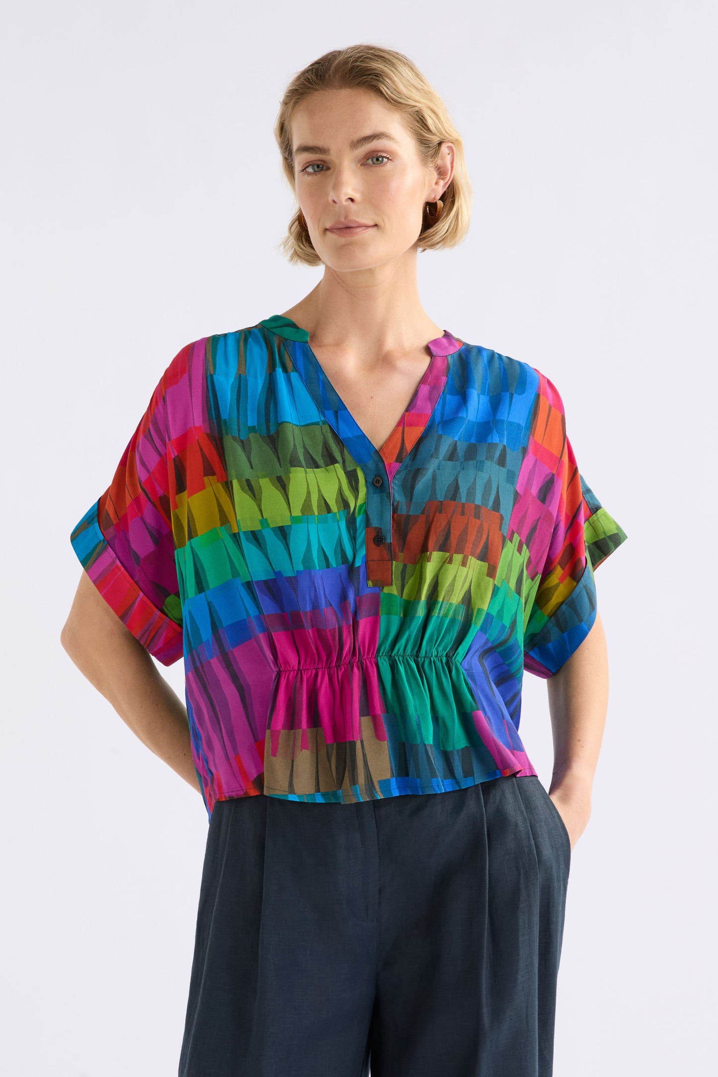 Seka Top / Lind Dark Print